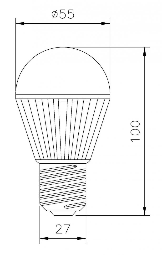 4W Dimmable SMD LED Bulbs, E27 Eco-Friendly nhẹ Trong thương mại