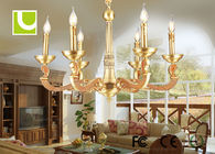 Transparent / Golden pha lê E14 / E12 đương đại Chandelier chiếu sáng cho Living Room