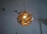 100W Tangle Quả cầu treo Pendant Lights Glass Ball chiếu sáng Với vàng màu