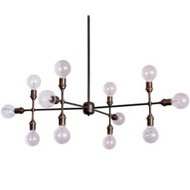12 Bulb Symmetrical Thiết kế treo Chandelier Lamp cho xác định địa điểm Phòng