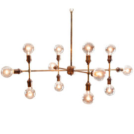 12 Bulb Symmetrical Thiết kế treo Chandelier Lamp cho xác định địa điểm Phòng