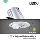 Ấm trắng tắm / bếp LED Downlights độ sáng cao 140 lm / W