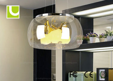 Nhà bếp / Phòng ngủ treo Chandelier Ánh sáng Lịch thi đấu pha lê Droplight 300 * 300mm