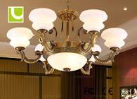 LED E27 / E26 pha lê trần Chandelier Lights Với mạ điện Superior