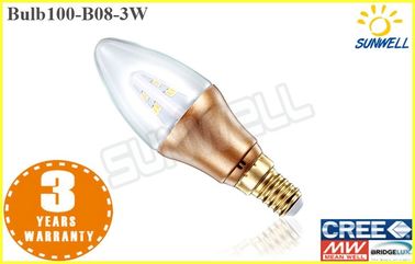 3w Glass Shape LED nến Bulb E14 Chandelier Epistar Led Chips