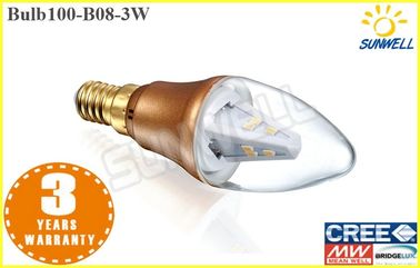 3w Glass Shape LED nến Bulb E14 Chandelier Epistar Led Chips