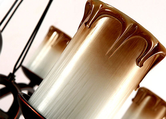 Đương đại Rèn sắt Blown Glass Đèn chùm Đèn Đối với Phòng khách / Phòng ngủ