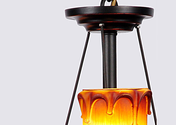 3 Light Bordeaux cổ điển Wrought Iron Chandelier, ăn Đèn chùm phòng chiếu sáng