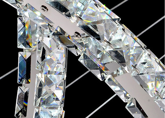 Chrome / Clear Phòng ăn K9 sang trọng Crystal Chandelier với 18W LED Light