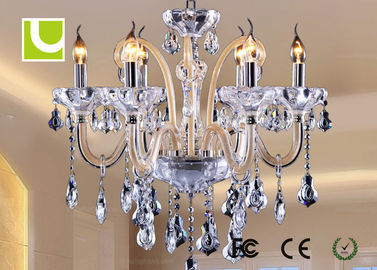 Tiết kiệm năng lượng bếp Chandelier Ánh sáng, sang trọng pha lê 6 nhẹ Chandelier