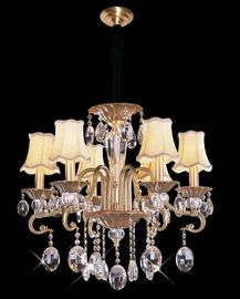 Brass Durable đương đại Crystal Chandelier chiếu sáng với LED công suất cao