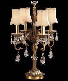 Brass Durable đương đại Crystal Chandelier chiếu sáng với LED công suất cao