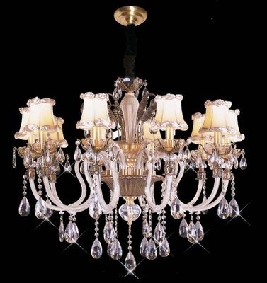 Cao Lumen 18 Lights 1050 x 820mm Crystal Chandelier Lighting / Thương LED chiếu sáng Pendant