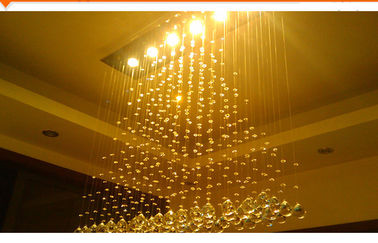 220V / 110V Cool White 18W LED pha lê trần đèn Hoàn Vàng