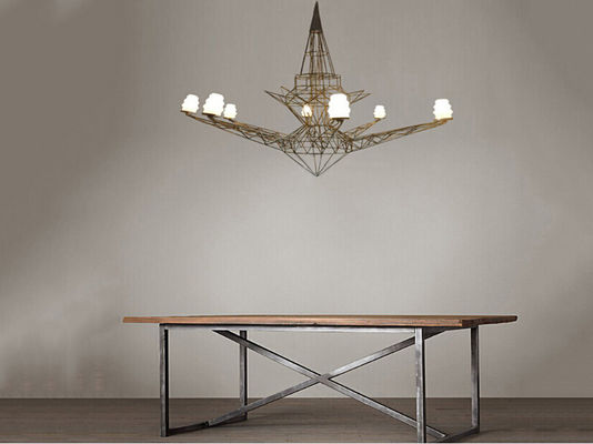 Tháp Eiffel Đèn chùm lớn hiện đại Đèn chùm sạn Ánh sáng 40 W Black Glass Chandelier