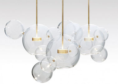 Glass Ball Đèn chùm Sets, LED Chandelier Lamp Đối Hotel And Living Room