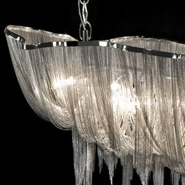 Đèn chùm Long Hotel nhôm Nhà Thiết kế Chandelier Đối với dự án xây dựng