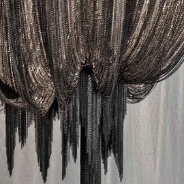 Bạc Contemporary Hotel Đèn chùm Chain Chandelier chiếu sáng