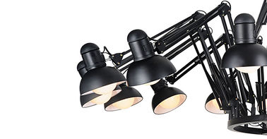 Đèn chùm Đen sạn lớn