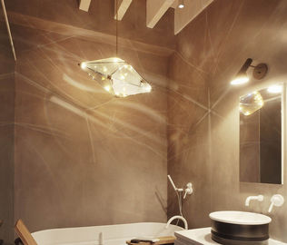 Kim cương Shape Glass Modern Đình Ánh sáng được ưa thích Đối với Thanh Nhà hàng khách sạn