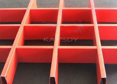 Màu Đình Fireproof Lưới trần nhôm hoặc tùy chỉnh lưới trần thép không gỉ