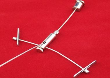 1.0 mm / 1.6 mm Cáp Dây thép Pendant Ánh sáng Kit không gỉ Side Thoát Chữ thập Gripper Cable Đối với ánh sáng Lịch thi đấu