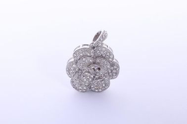Dễ thương bạc hoa Pendant Jewelry USB Flash Drive 2.0 4GB 8GB 16GB