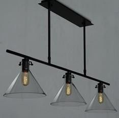 Elegant tinh vi treo trần Đèn Chandelier với Ba Trumpets Glass