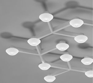 17 đèn LED Net mối Đèn treo trần với ấm LED trắng