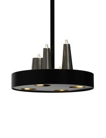 Vòng Hoặc Quảng trường Kim loại Led Chandelier đèn Brilliant Đèn chùm Một chút treo