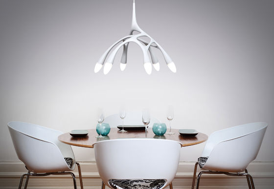 Khách sạn sang trọng ở Chi nhánh Trần thủy tinh Chandelier Resin Bird Paw Chandelier trần