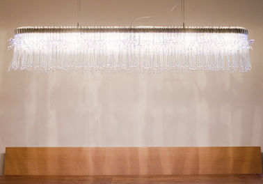 Trasparent Glass Led Lights Chandelier cho Phòng khách trang trí