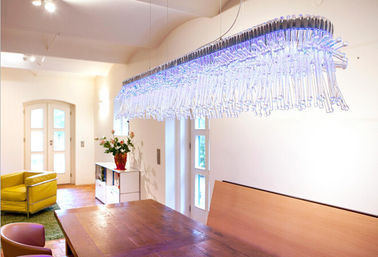 Trasparent Glass Led Lights Chandelier cho Phòng khách trang trí