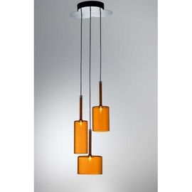 Màu thời trang hiện đại Led Đèn chùm, Glass Bottle Pendant Lamp G9