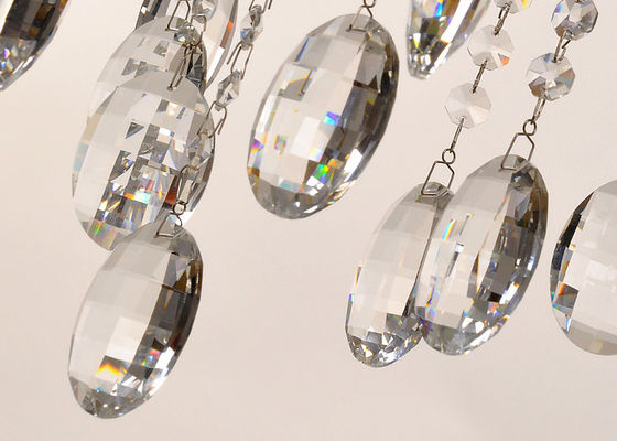 Mỹ hiện đại Amber Art Deco Chandelier ánh sáng Đèn chiếu sáng cho phòng hội nghị, Six nhẹ