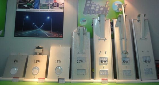 Đèn cao Lumen 50W Pure White IP66 ngoài trời All-In-One năng lượng mặt trời đường LED