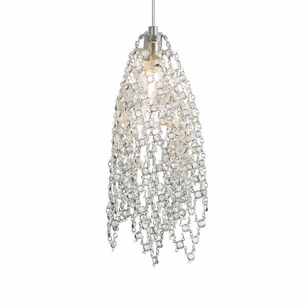 Layers đôi pha lê Pendant Lights E14 đèn cơ sở cho Wedding Dress Shop