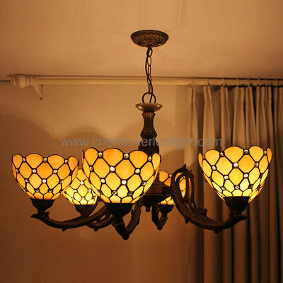Sắt nghệ thuật làm việc hiện đại Tiffany Phong cách Glass Chandelier chiếu sáng cho nhà hàng Hồi giáo