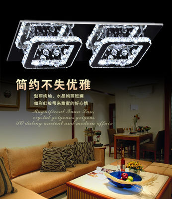 Tinh thể đèn trần mặt dây chuyền phụ kiện tinh thể đèn chiếu sáng hình chữ nhật